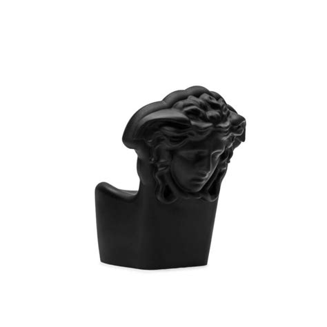 italy01: Versace Home Pop Medusa Occasional Chair Matt Black .